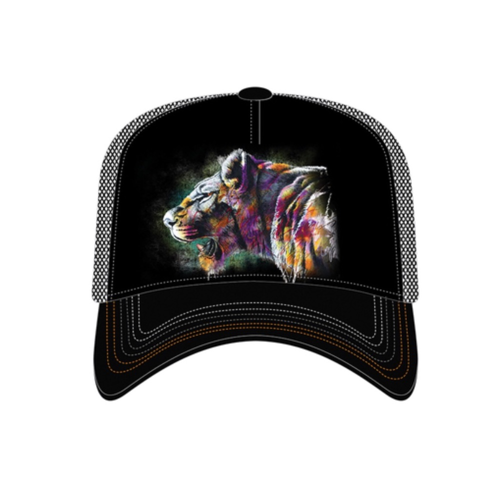 The mountain Painted Lion Adult Trucker Hat NWT earth day